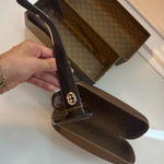 Gucci  Dark Brown Sunglasses with Gold Logo Photo 0