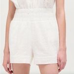 Hill House NWT HOME The Eyelet Livie Nap Shorts in White Eyelet Photo 3