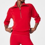 Spanx  AirEssentials Half Zip Pullover Red XL Photo 0