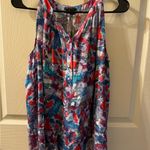 Theory  multicolor Sleeveless Silk Blend  Blouse‎ Top Size small Photo 1