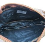 Vintage Brown Genuine Leather by Reem Envelope 80s Purse Bag Crossbody Chain USA Photo 6