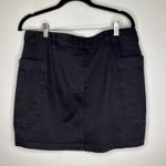 Frame  Black Mini Cargo Y2K Boho Style Skirt Size 30 Photo 4
