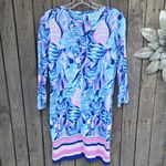 Lilly Pulitzer  Blue and Pink Mini Dress Photo 4
