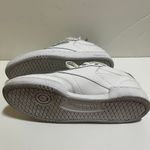 Reebok  Classic White Leather Silver Tennis Shoes 11 Photo 5