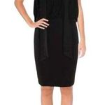 Badgley Mischka Badgley Mischka 17905 Women's Black Drapey Blouson Cocktail Dress Size 4 $330 Photo 0
