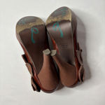 Poetic Licence London Brown Leather Ankle Boots Bow Heel Snake Print 8.5M Size 8.5 Photo 6