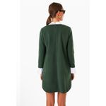 Tuckernuck NEW Pomander Place Ivy Dakotah Green Collar Long Sleeve Shift Dress S Photo 2