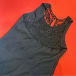 Vintage 90’s Black Mesh Back Sleeveless Dress Size 10 Photo 2