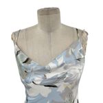 Selfie Leslie  Here Comes the Sun Show Me Love Midi Dress Lily Print Blue Size XS Photo 3