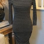 James Perse Stripe Crewneck Dress Size XS Photo 2