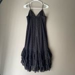Bardot  sz 4 Black Lace Ruffle Tiered Spaghetti Strap Dress Cocktail Witchy Goth Photo 4