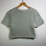 SKIMS  Women’s Cozy Knit Cropped Top Short Sleeve Lounge Sweater Neutral Sz 2X-3X Photo 4