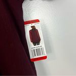 Joie NWT  Burgundy Wine Long Sleeve Sheer Smocked Blouse Photo 9
