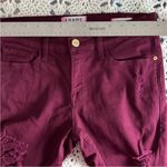 frame denim  Le Skinny pants size 27 distressed purple Photo 10
