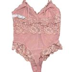 Free People We are HAH Smarty Pants Bodysuit Copper Rose Size Small NWT Photo 8