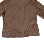 Nomadic Traders Brown Button Down Jacket With Decorative Cuffs and Pockets Sz M Size M Photo 13