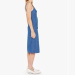 #16 NWT MOTHER Denim The Double Fold Dress in Cutting Edge Blue Size L Photo 4