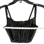 Victoria's Secret Dream Angels Corset Top Womens M Black Unlined Lace Up Romantic Photo 10