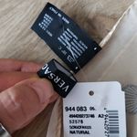 Versace NWT  Tan Cream Chic Old Money Dainty Feminine Whimsical Boho Silk Scarf Photo 3