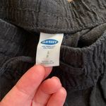 Old Navy  Linen Blend Wide Leg Pull On Drawstring Pants Black Small Photo 2