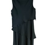Jones New York Women's 12 Black Sleeveless Layered Knee Length Dress Photo 1