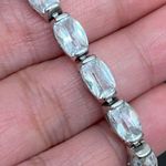 Sterling Silver Vintage FAS 925 Stamped CZ Cubic Zirconia Tennis Bracelet Photo 11