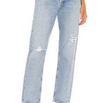 AGOLDE NWT  90s mid rise loose fit straight leg jeans in captured rips 23 aritzia Photo 0