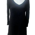 Charming Charlie Women's Black Long Sleeve Mini Dress Scoop Neck S Photo 0