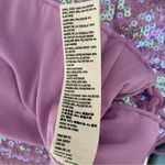 Free People The Miami Moon Sequin Backless tie Lavender Top NWTs Large Photo 6