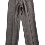 Gerard Darel Women's Brown Plaid Cropped Ankle Trousers Pants Size 42 Photo 0