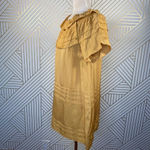 Marc Jacobs Marc Jacobs Mustard Yellow Silk Ruffle Dress Photo 5
