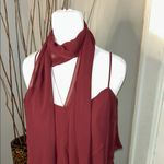 Mori Lee Elegant Burgundy Evening Gown Photo 5