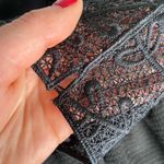 Soprano  Black Mini Dress Floral Lace Feminine Old Money Minimal Classy LBD Photo 8