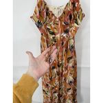 INDIKAH  Babydoll Swing Midi Dress Women Medium Orange Milkmaid Coquette Preppy Photo 9