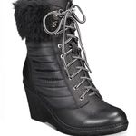 Zigi Soho Black Ames Wedge Boots Size 10 Photo 0