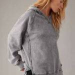 Danskin  Sz S Oversized Blue Washed Armor Hoodie Pullover Fleece Photo 0