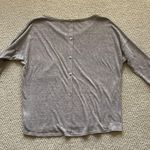 Forever 21 Oversized Slouchy Blouse Medium Tan Pocket Top Blouse Peasant Cottage Photo 4