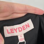 NWT Leyden Black Velvet Long Puff Sleeve Bodysuit Photo 1