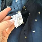 Anthropologie Rue Stiic Navy Star Button Down Dress Long Sleeve Size Small S Photo 7
