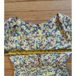 Free People NWOT forget me not Yellow Floral Babydoll Dress size 8 Photo 2