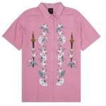 Disney NWT  Her Universe Mulan Traditional Portrait Woven Button Up Shirt Top L Photo 2