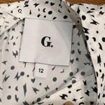 Goop G. Label White CITRINE PRINTED long sleeve midi DRESS size 12 Photo 13