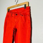 Ann Taylor Women's Red Modern Fit Poppy Straight Leg Denim Jeans Size 4 Photo 8