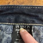 Y2K ReRock Express Jeans Womens 10L Barely Boot 32x34 Whisker Dark Low Rise Blue Size undefined Photo 13