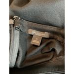 Ann Taylor  Factory Black Mock Neck Cap Sleeve Ruched Waist Midi Dress Size 14 Photo 4