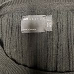 ASOS Curve Ribbed Knit Cut Out Long Sleeve Midi Sweater Dress in Black Size 20 Photo 2