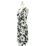 Flora Bea Rica Ivory Black Floral Wrap Sleeveless Dress XS Photo 2