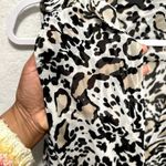 Bebe Womens Tops Size S Leopard Print Chiffon Twist Front Deep V-Neck Photo 4