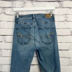 American Eagle Next Level Stretch Skinny Jeans Women’s 4 Blue Mid Wash High Rise Photo 8