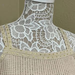 Maurice's π Cream knit top with gold studs Photo 1